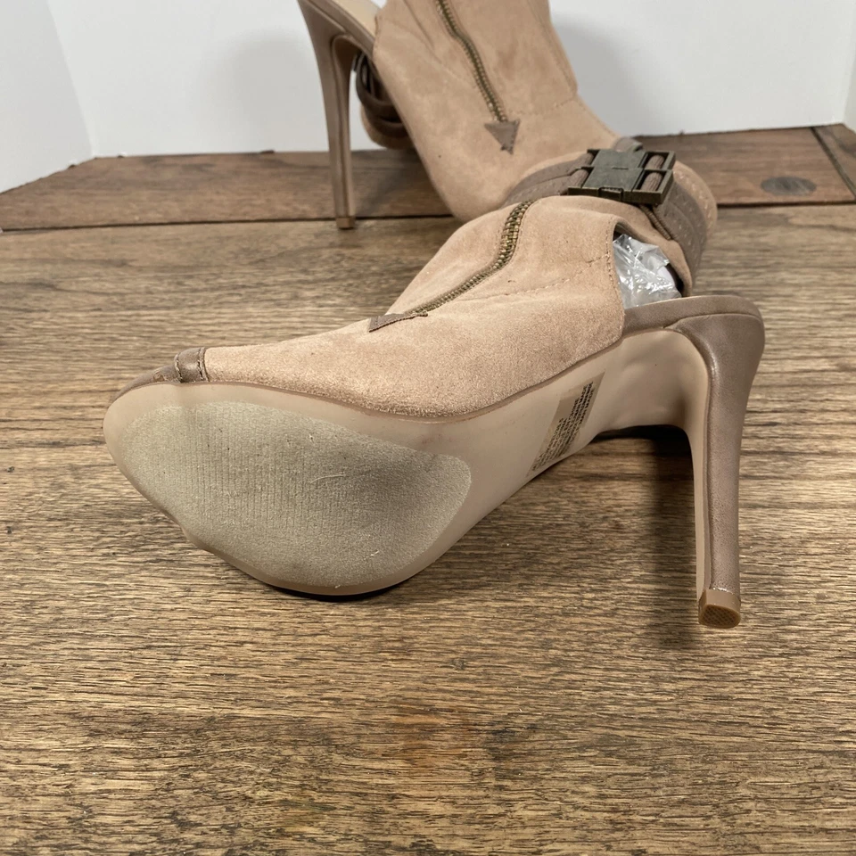 SANDALIAS DE VESTIR SHOEDAZZLE Jalla Sling Tacón Trasero TALLA 8 Taupe Foto 3 de 4