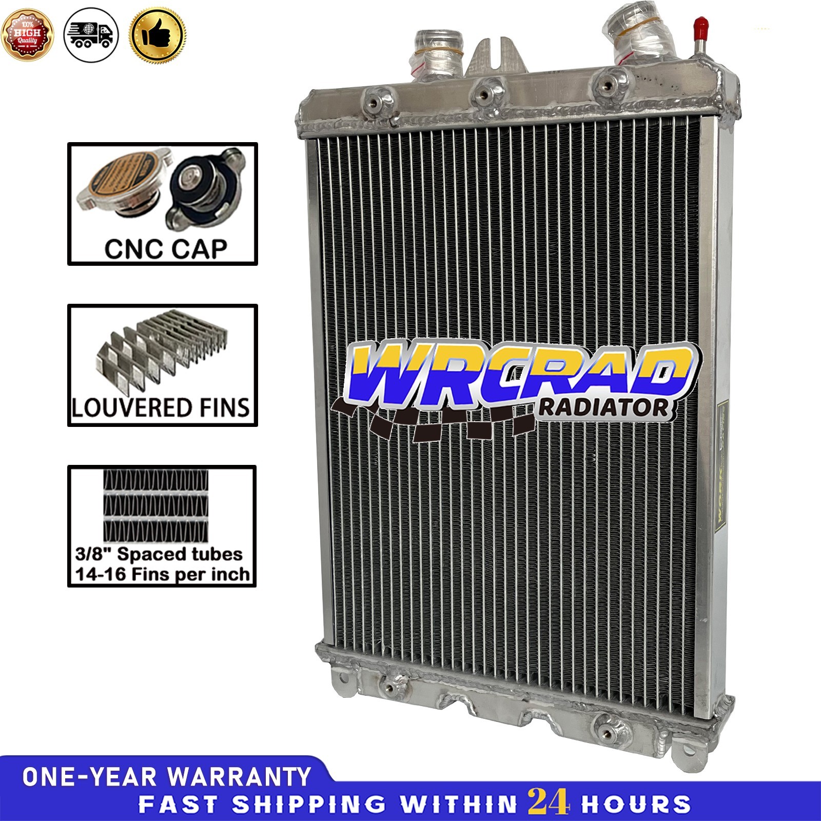 Left Aluminum Radiator Fit 2000-2006 Ferrari 360 3.6L W/O Sensor hole NO Sensor
