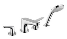 Hansgrohe 04766000 4-Hole Roman Tub Faucet Trim Set w/ Hand Shower Chrome NEW OB