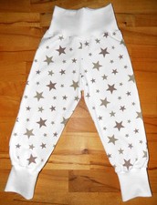 Unique trousers waxed trousers stars ecru wool white handmade