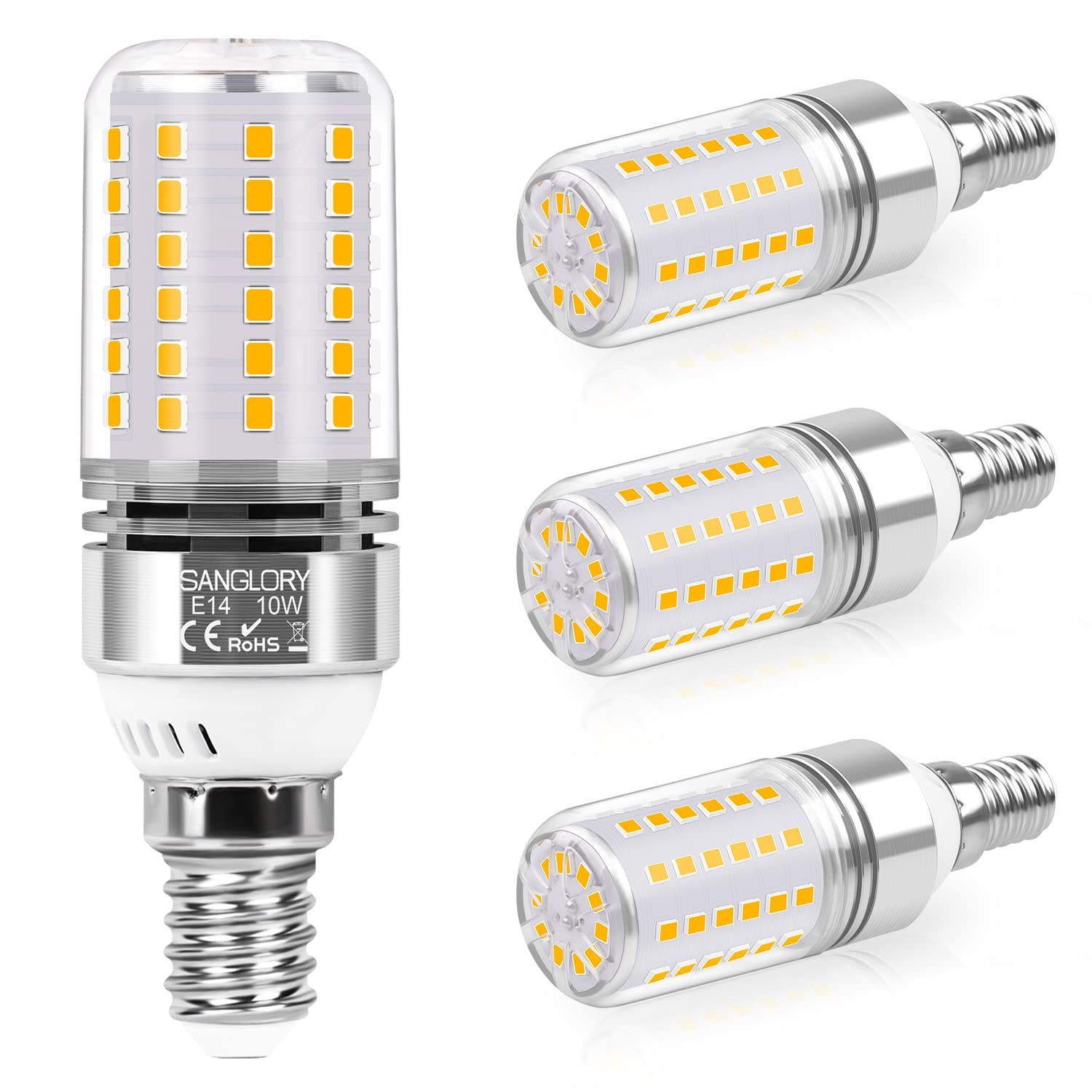 Lampe LED E14 lumière chaude 2700K anti-scintillement pour fatigue oculaire