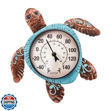 MUMTOP Outdoor Thermometer, Turtle Outside Wall Thermometer for P