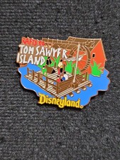 Rafts To Tom Sawyer Island 1998 Attraction Series Rare Vintage Disney Pin