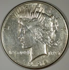Lot of 5 Peace Silver Dollars $1 Coins, 90% silver