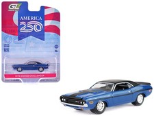 1970 Dodge Challenger Blue Series 18 1/64 America 250 Edition by Greenlight