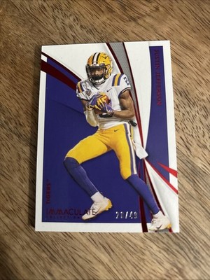 2021 Panini Immaculate Collegiate Ruby /49 Justin Jefferson #33