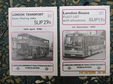 Two London Omnibus Traction Society Publications, SUP29B & SUP17Q