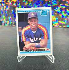 Donruss 1992 Rated Rookie Kenny Lofton Houston Astros #5 Baseball Card. rookie card picture