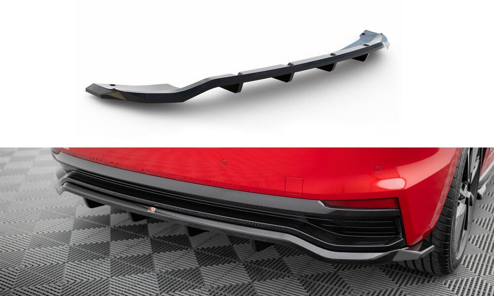 Arriere splitter Maxton pour Fabia Monte Carlo Mk4 avec barre verticale aerodynamique