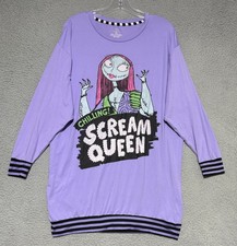 Nightmare Before Christmas Sally Women  s Sleepshirt Nightgown Size Small 4-6 