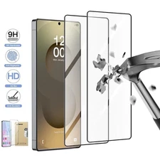 For Samsung S25 S24 Ultra S23 S22 S21 Full Cover Screen Protector Tempered Glass