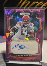 2022 Panini Prizm Draft Picks Autographs Emeka Emezie Purple Ice Prizm Auto /99