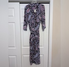 Brand New Talbots Button Down Paisley Print Maxi Dress - Size 10