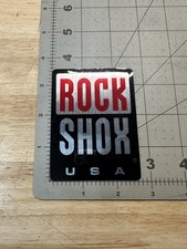 Rock Shox Silver Sticker Decal GENUINE