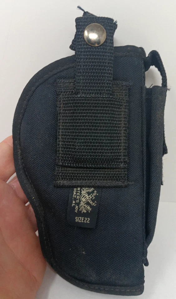 Hunters Joy 品牌尺寸 22 尼龙/绳索右手黑色皮套半汽车 — 第 2/4 张图片