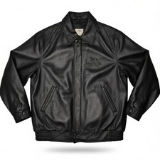 MGM Grand Casino Illinois - Richmond Leathers High Quality Black Leather Jacket