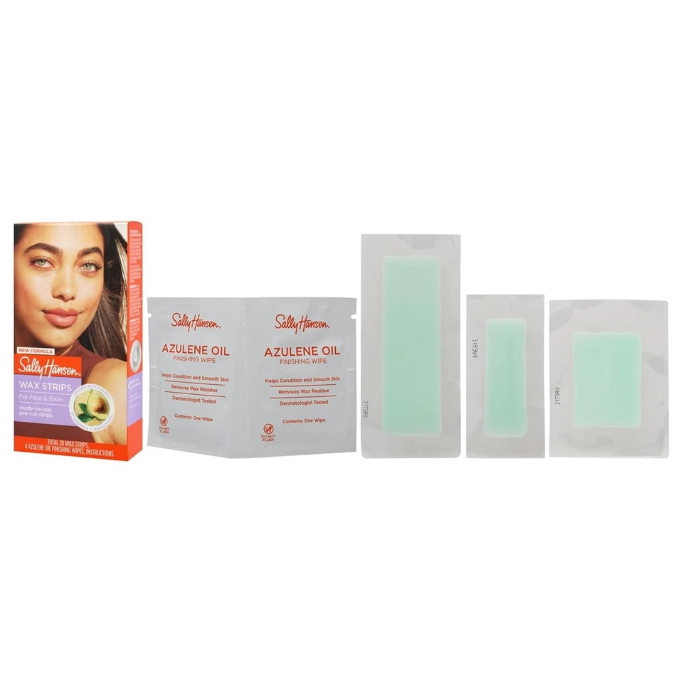 2 Cajas Tiras de Cera Sally Hansen para Rostro y Bikini Nuevas 20 Cada Caja Foto 4 de 4
