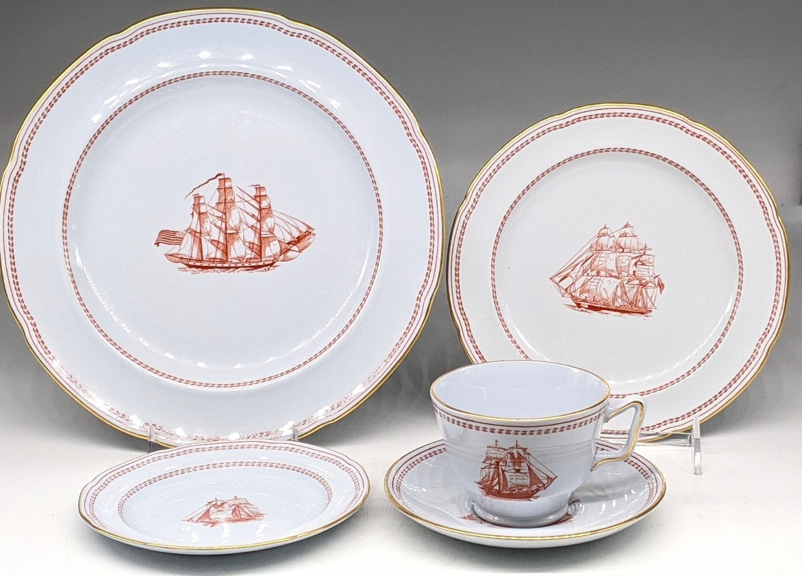 Ting Dinner Salad Bread Cup Saucer Old Mark