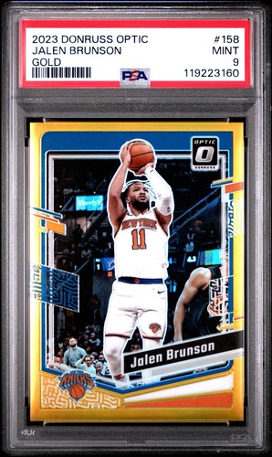 2023 Panini Prizm Basketball Gold Jalen Brunson #9 PSA 9