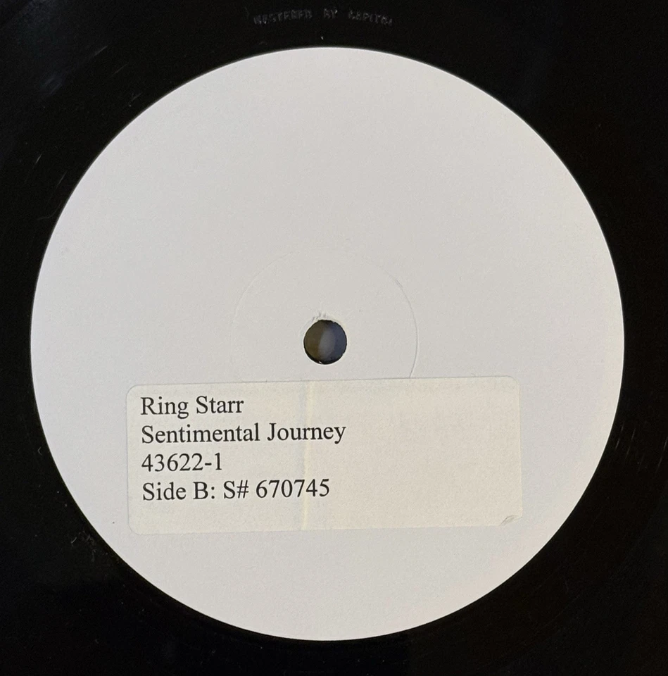 RINGO STARR Sentimental Journey UNISSUED 2009 TEST PRESSING 180g Vinyl LP Rare - Image 3 of 4