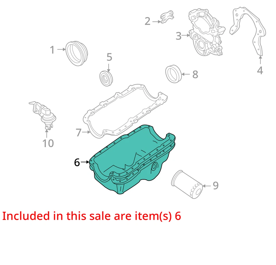 Ford Ranger 1994-2000 cárter de aceite F4tz6675B nuevo OEM Foto 2 de 3