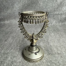 Vintage James W. Tufts Boston Silver Triple Plated 1106 Candle Holder Cup 5 1/2”