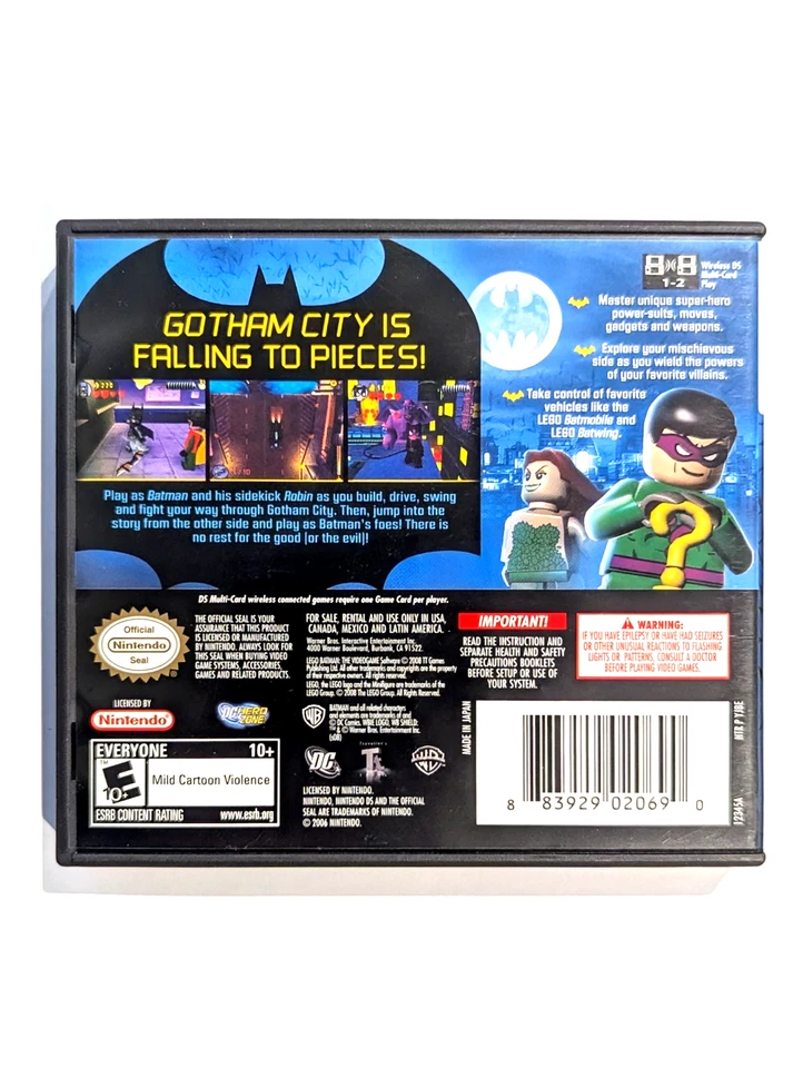 LEGO Batman: The Videogame Nintendo DS UTSC USA Complete with Manual NDS - Image 2 of 4