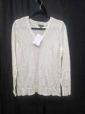 STYLE CO WOMENS V-NECK SWEATER NEO NATURAL M