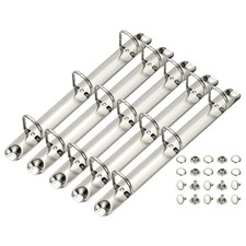 A5 3 Hole Ring Binder Mechanisms, 5 Set 0.79" D Ring Binder Planner, 20mm Silver