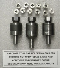 HARDINGE TT-5/8" "FLOATING" TAP HOLDERS & BCOLLETS