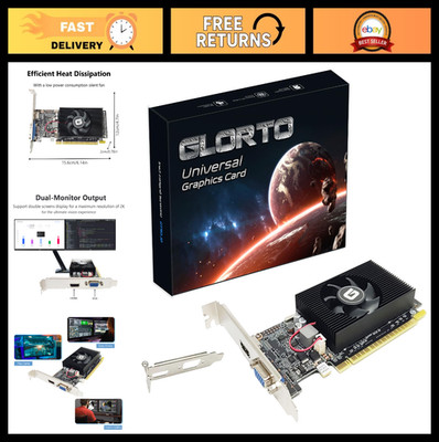 Low Profile 2GB DDR3 Graphics Card, PCIe x16, HDMI/VGA, Entry Level GPU for PC,