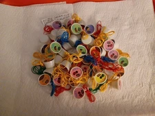 VINTAGE GUMBALL/VENDING ICE CREAM CUP CHARMS/TOYS/NECKLACES LOT OF 47
