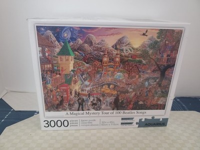 Aquarius A Magical Mystery Tour Of 100 BEATLES Songs 3000 Pc Jigsaw Puzzle 