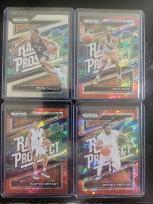 4 Card Lot of Collegiate Rated Prospects 2024 Prizm Draft Picks