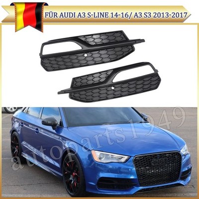 Für Audi A3 8V Sport 2013-2016 Gitter Blende Stoßstange Nebelscheinwerfer Vorne