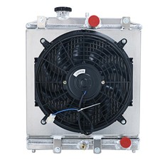 2 Row All Aluminum Radiator Fan Shroud Compatible with 1992-2000 HONDA CIVI...
