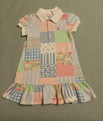 Ralph Lauren Mädchenkleid Sommerkleid Patschwork Optik NEU Gr. 24M