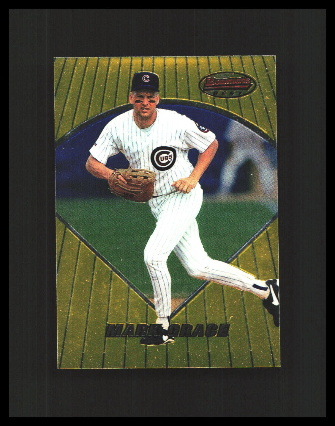 1996 Mark Grace - Bowman's Best Gold Refractor #89 Chicago Cubs 