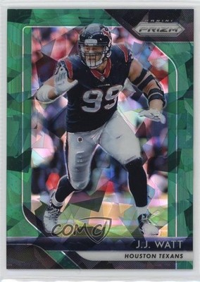 2018 Panini Prizm Green Crystals Prizm /75 JJ Watt #121 1dm4