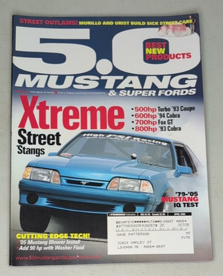 5.0 Mustang & Super Fords Magazine 2005 April Turbo Cobra Racing Fox GT Tech