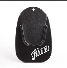 KiWAV Motorcycle Kickstand Pad Plate Support Accessory - Black - Soft Ground ...
