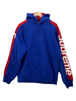 Plain Blue Cotton Hooded Sweatshirt Supreme Hoodie Sideline