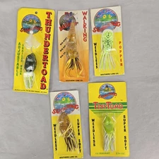 Scum Frog Lot Of 5 Tiny Toad, Thunder,  Popper, Bass Rat, Pumpkin New