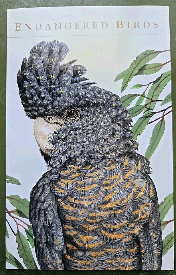 NOVO Selo de Pássaros Ameaçados da Austrália Livro 2 Folhas Completas Postagem MNH Excelente - Imagem 2 de 4