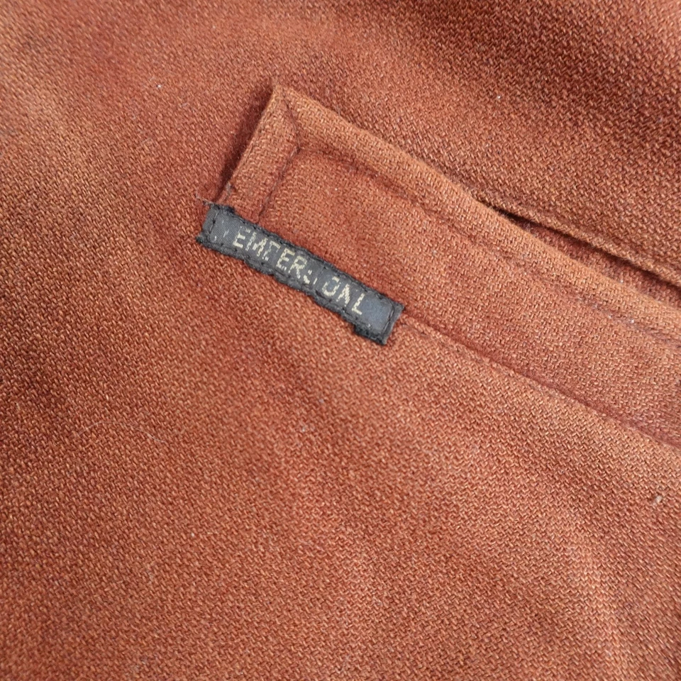 Vintage Members Only Jacket Mens 42 Brown Wool Bomber Full Zip Europe Craft 80s - Image 3 of 4