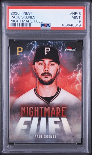 2026 Topps Finest Nightmare Fuel Paul Skenes #NF-8 Graded PSA 9 MINT Case Hit