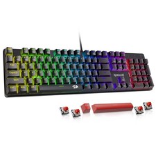 Redragon Mechanical Gaming Keyboard Wired, 11 Programmable Backlit Modes, Hot...
