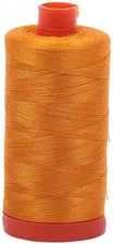 Solid Yellow Orange Mako Cotton Thread 50wt 1422 Yard A10502145