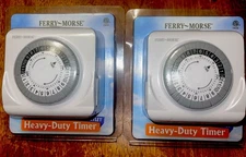 New Ferry Morse Dual Outlet Heavy-Duty Timer Indoor 3 Prong New In Package