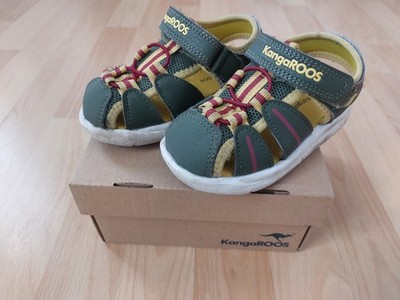 Kangaroos Unisex Kinder-Sandalen Größe 24 - gelb grün rot mehrfarbig gebraucht